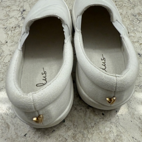 Pre-Owned Dylann White Canvas Slip On Platform sneakers by Lulus size 8 -cp - Picture 5 of 9